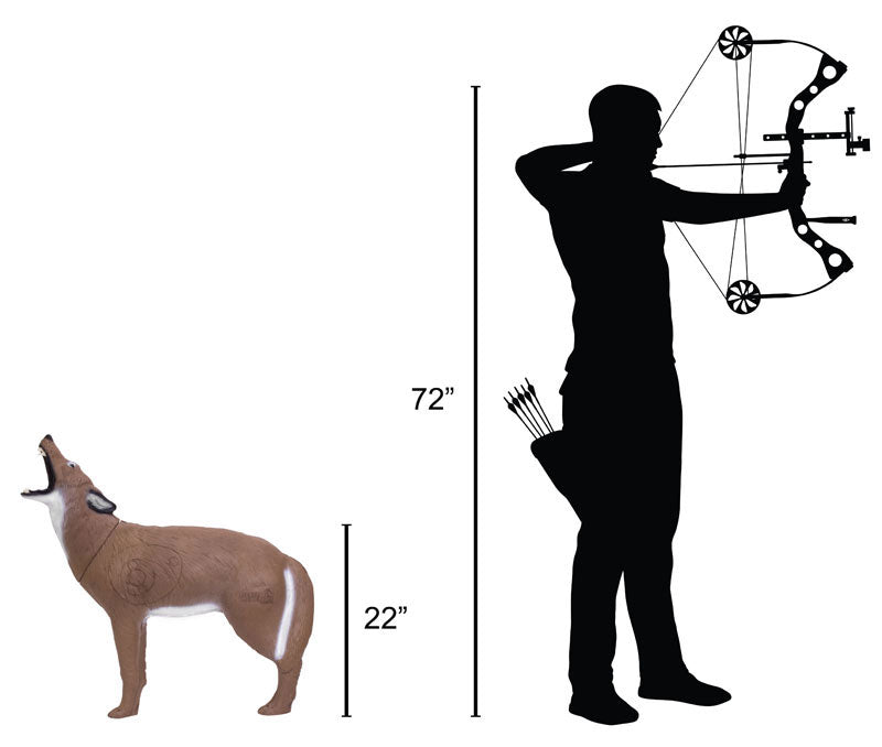 Howling Coyote QuivAR Enabled 3D Archery Target