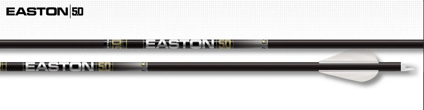 Easton 5.0 5mm Fletched Arrows w/Halfouts