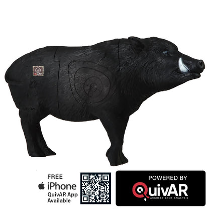Backyard Wild Boar QuivAR Enabled 3D Archery Target